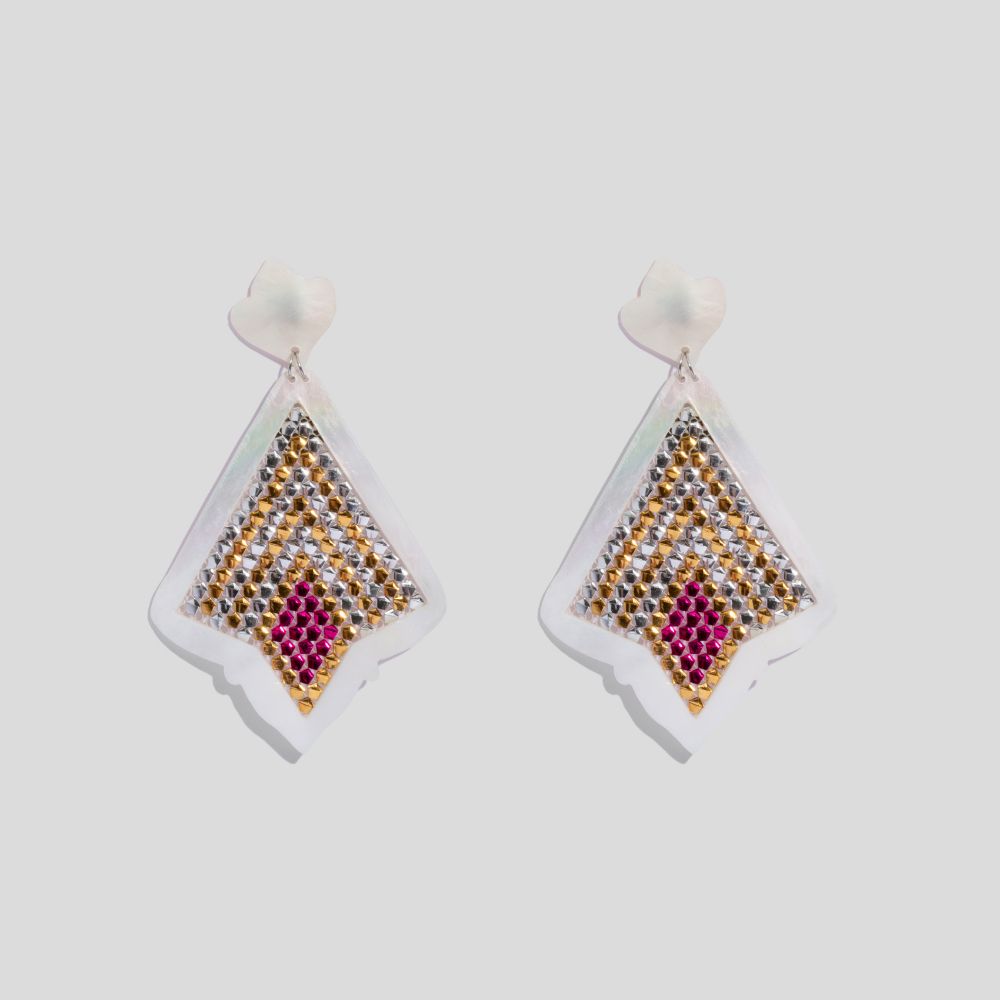 Picture of Pink dejgan earrings