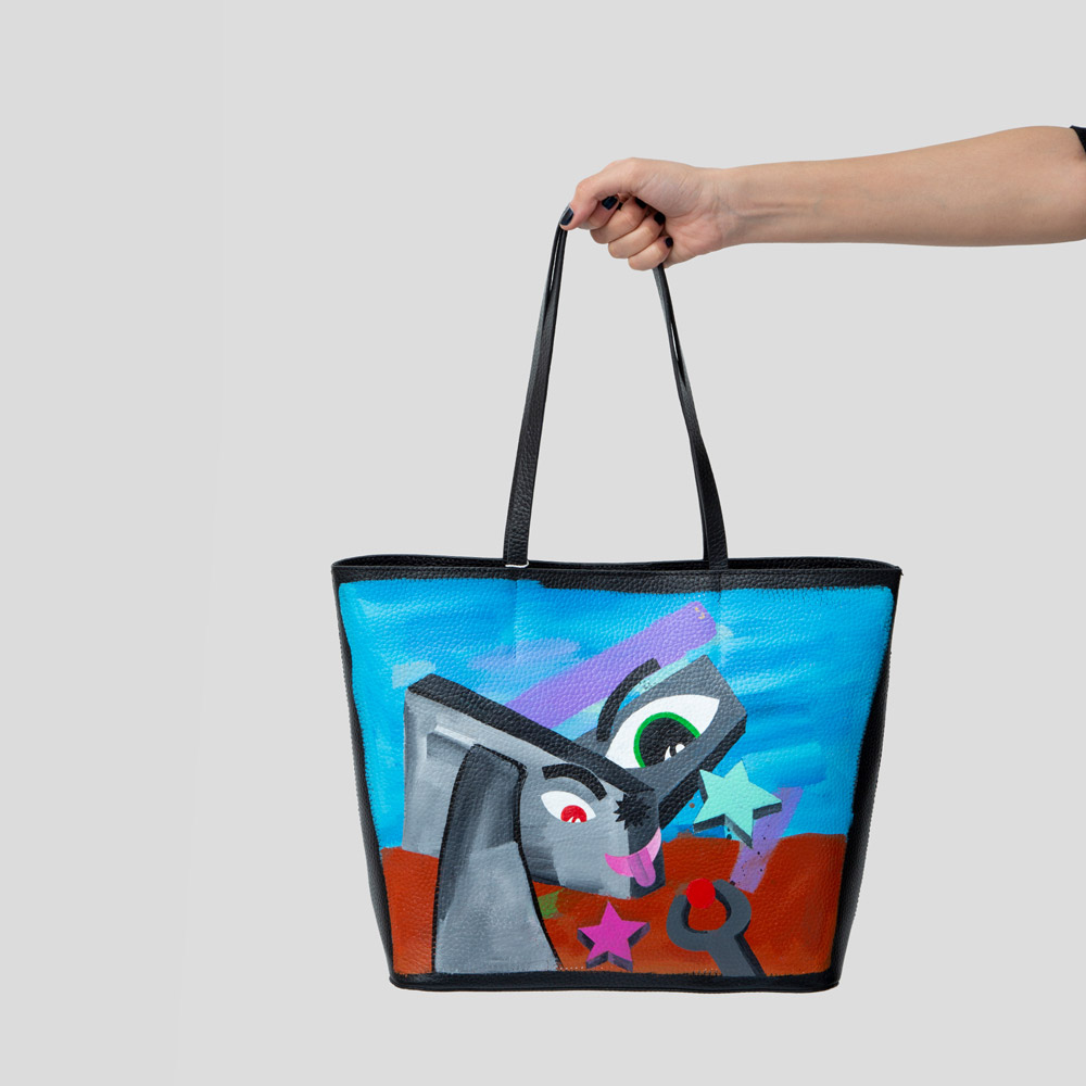 Picture of Black bag with painting