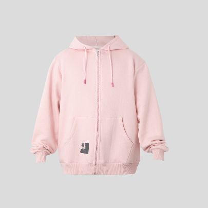 Picture of Long pink zipper sweatshirt