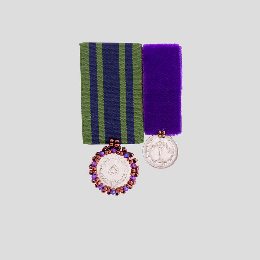 Picture of Purple and green twins Medal