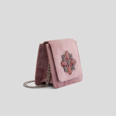 Picture of Pink velvet Clutch