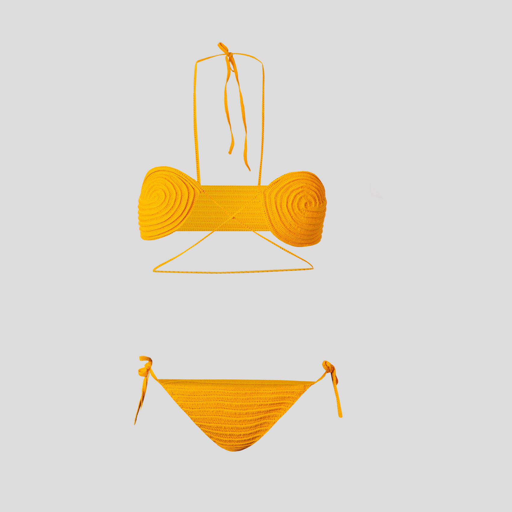 Picture of Hand woven orange swimsuit for women