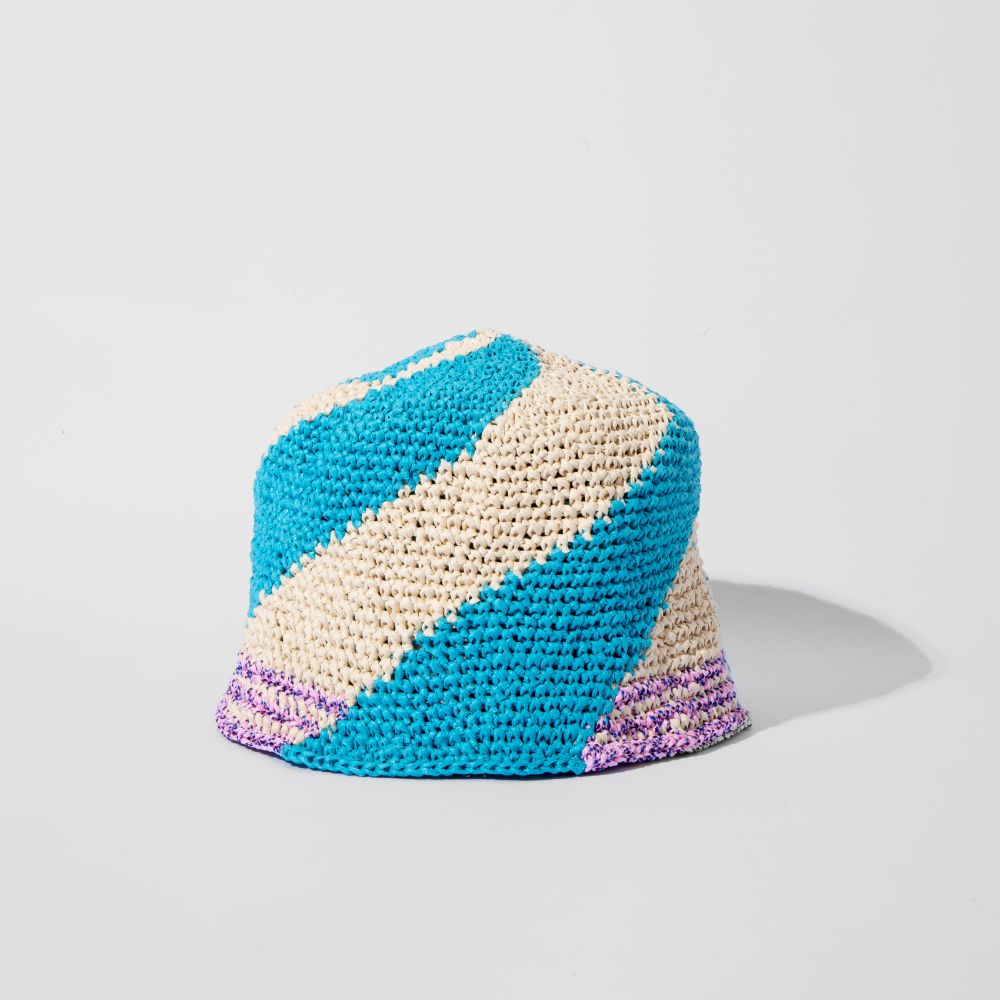 Picture of Spiral straw bucket hat