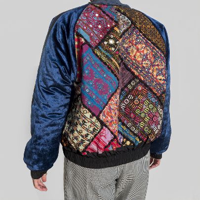 Picture of embroidered bomber jacket