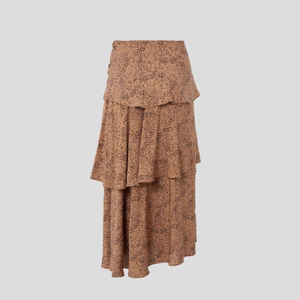 Picture of Leopard layered skirt