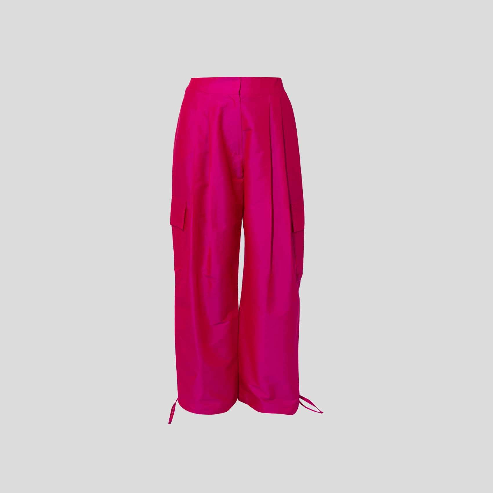 Picture of Magenta taffeta women's pants