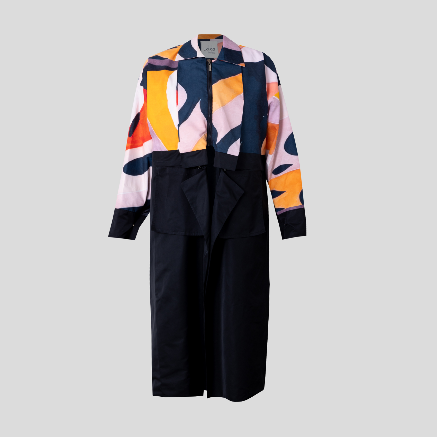 Picture of Orange and pink women's raincoat