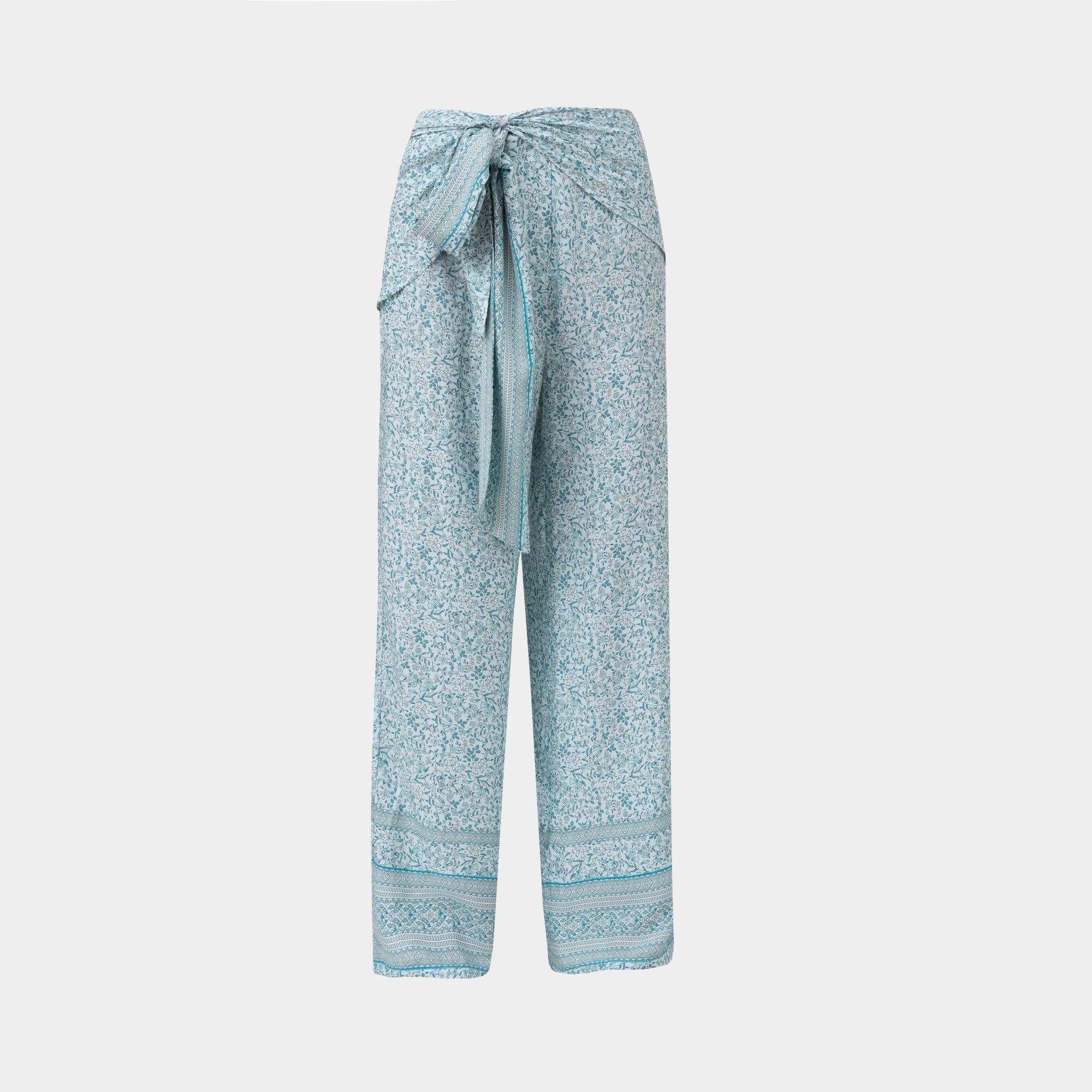 Picture of Women's Cotton Pants Patterned blue