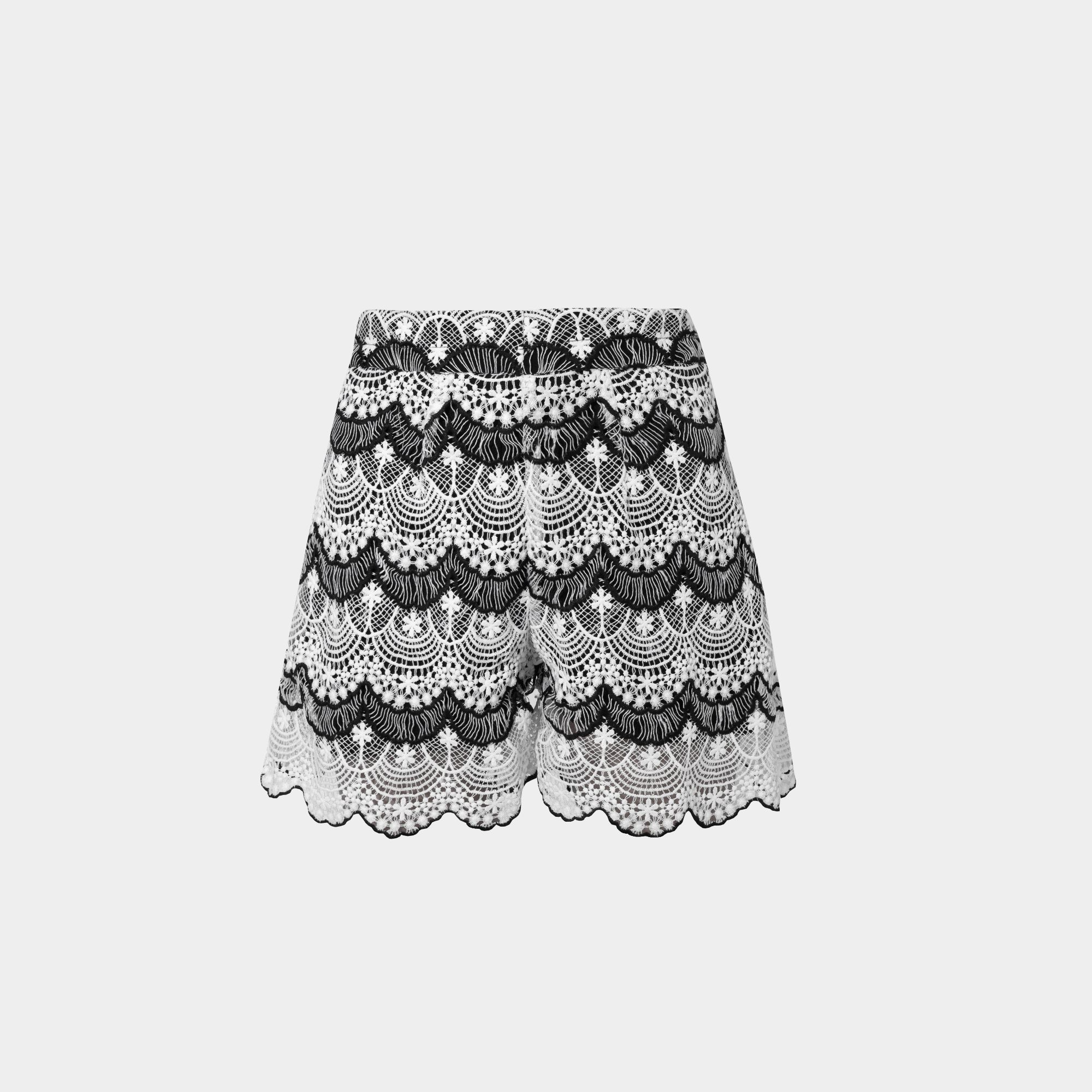 Picture of Women's Black White Lace Shorts