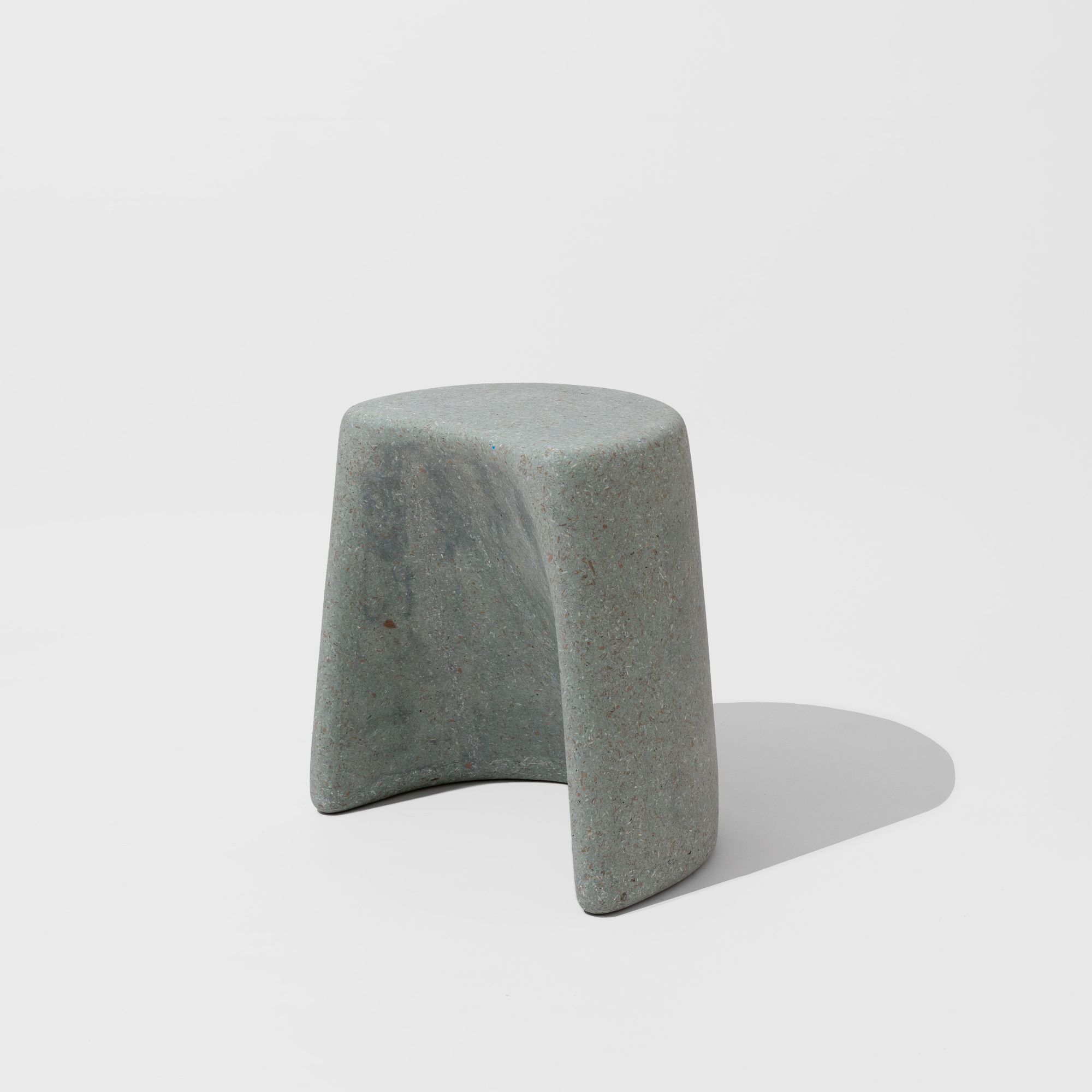 Picture of Sculptural Grey-Green Bar Stool