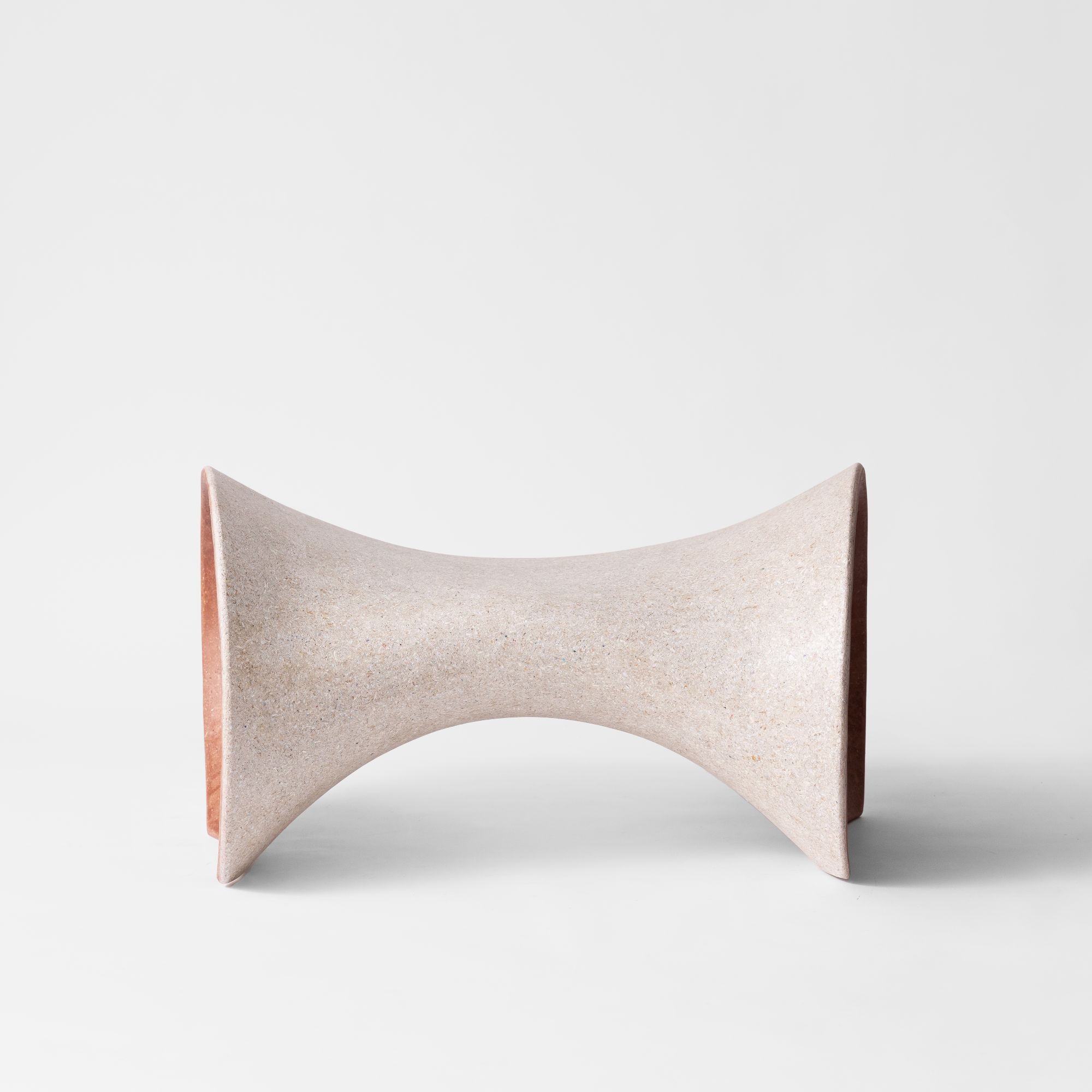 Picture of Sculptural Dark Pink Hollow Bench