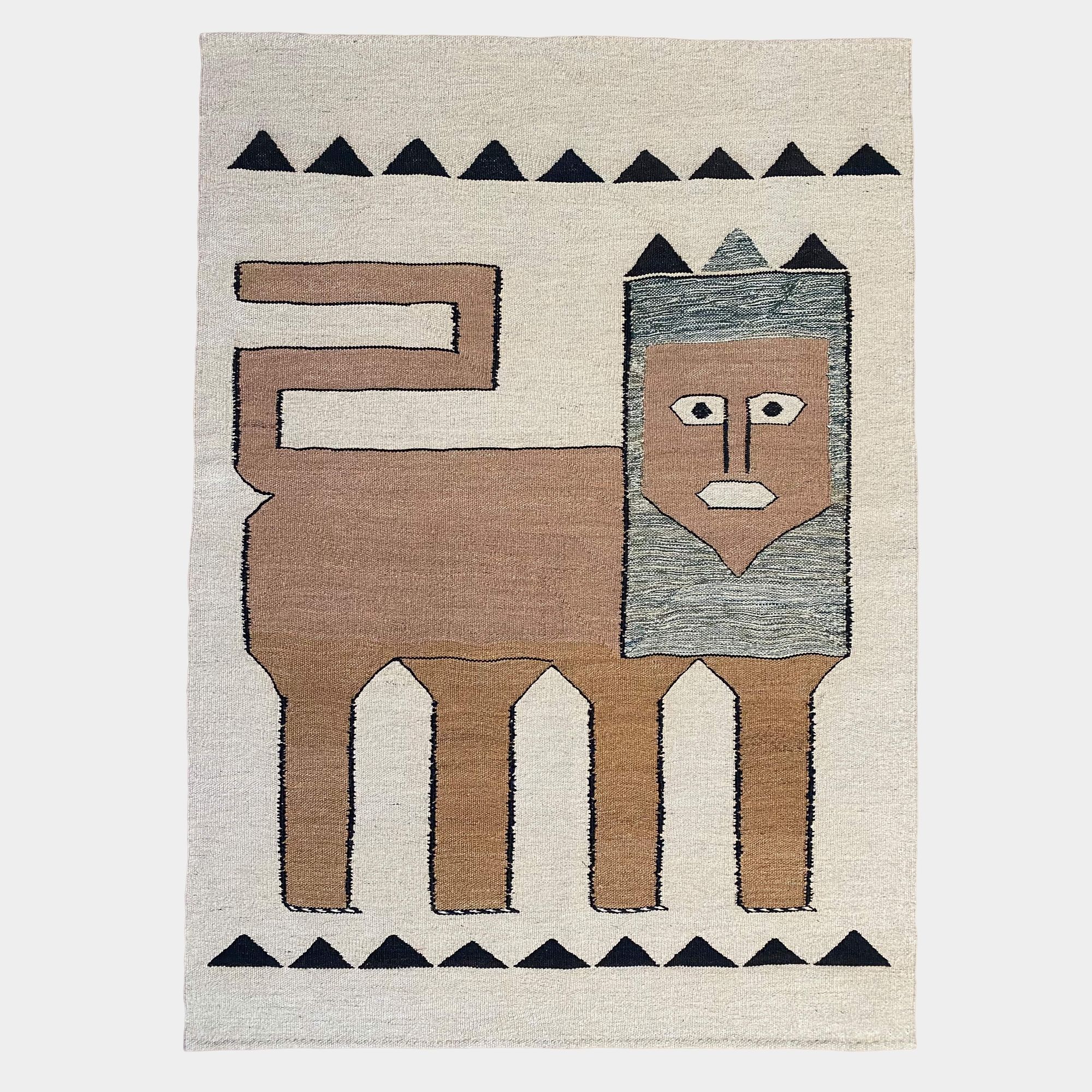 Picture of Milk pattern wool rug