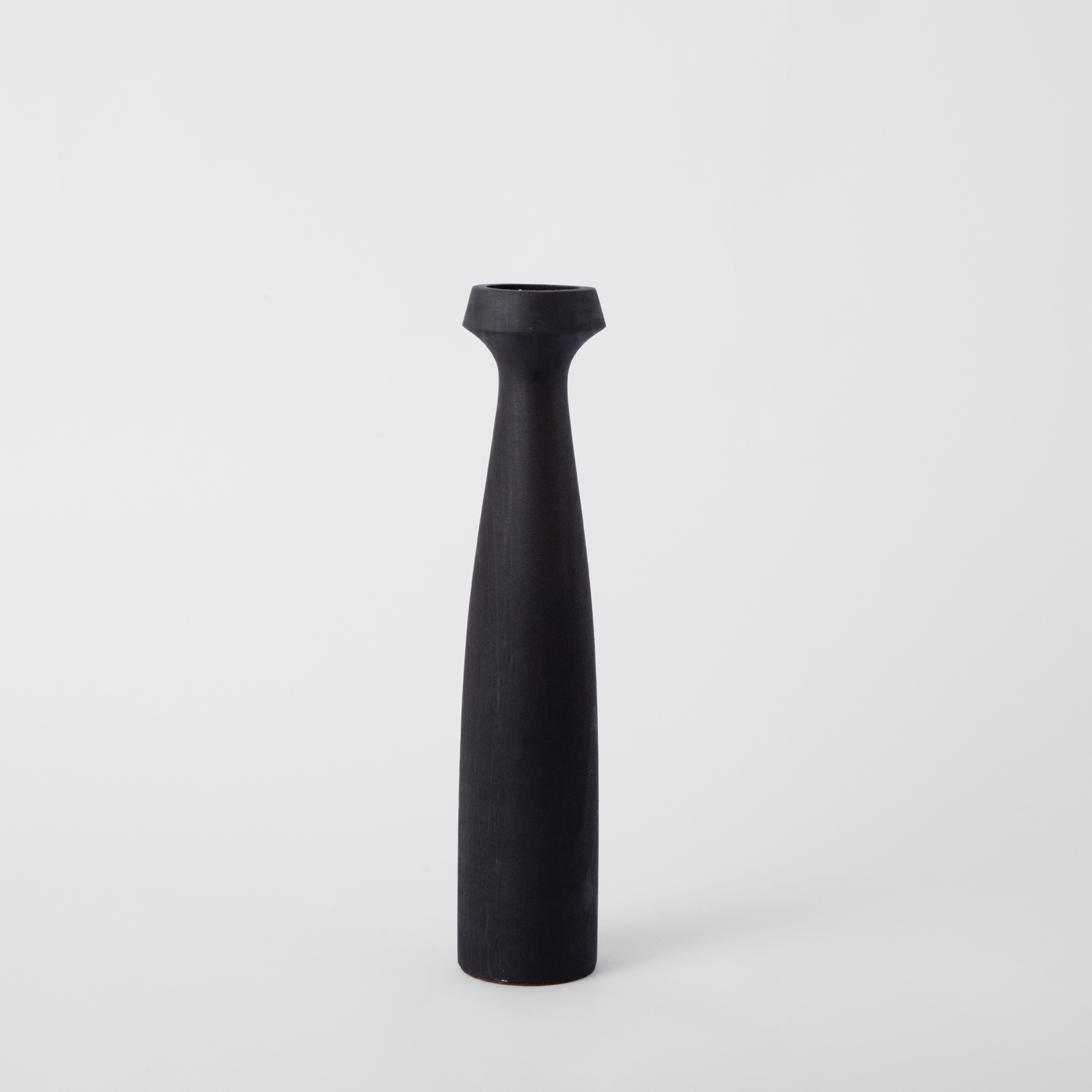 Picture of Black wooden candlestick