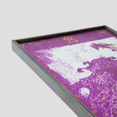 Picture of  Purple rectangular mirror