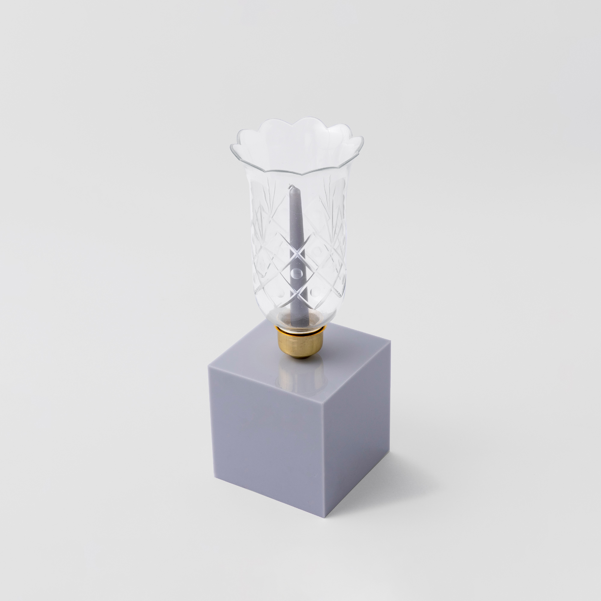 Picture of  Basic gray candle holder