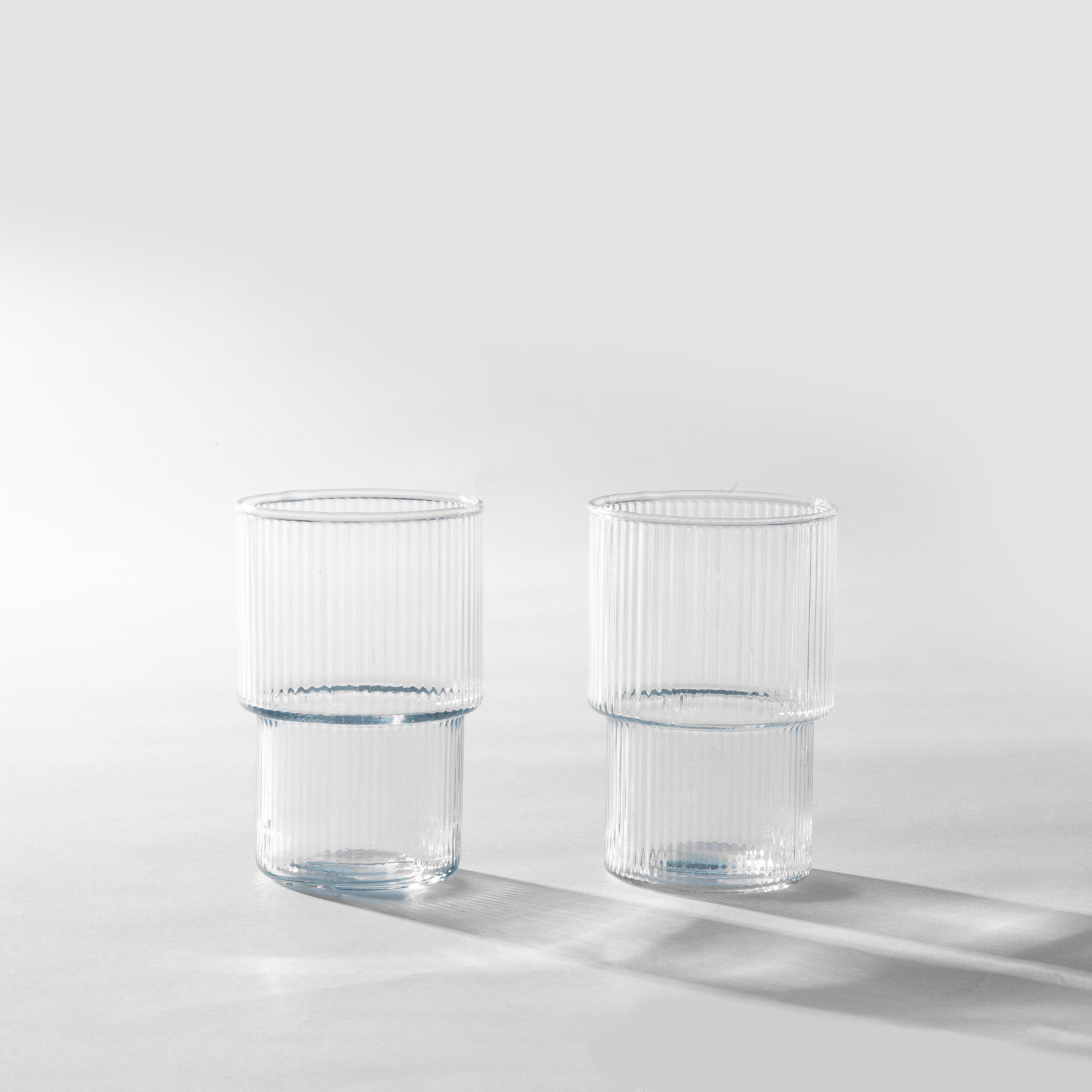 Picture of Set of two fluted glasses