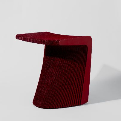 Picture of red stool chair